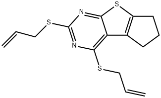 2,4-bis(allylsulfanyl)-6,7-dihydro-5H-cyclopenta[4,5]thieno[2,3-d]pyrimidine|