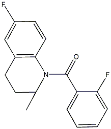 6-fluoro-1-(2-fluorobenzoyl)-2-methyl-1,2,3,4-tetrahydroquinoline Structure