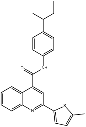 355000-58-7 N-(4-sec-butylphenyl)-2-(5-methyl-2-thienyl)-4-quinolinecarboxamide