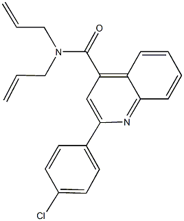 N,N-diallyl-2-(4-chlorophenyl)-4-quinolinecarboxamide Structure