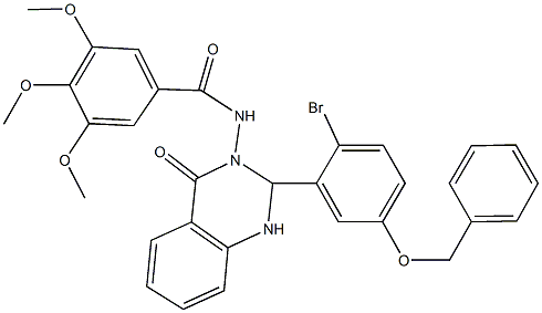 355000-91-8 N-(2-[5-(benzyloxy)-2-bromophenyl]-4-oxo-1,4-dihydro-3(2H)-quinazolinyl)-3,4,5-trimethoxybenzamide