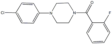 1-(4-chlorophenyl)-4-(2-fluorobenzoyl)piperazine|