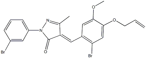 4-[4-(allyloxy)-2-bromo-5-methoxybenzylidene]-2-(3-bromophenyl)-5-methyl-2,4-dihydro-3H-pyrazol-3-one|