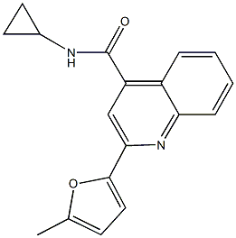 N-cyclopropyl-2-(5-methyl-2-furyl)-4-quinolinecarboxamide|