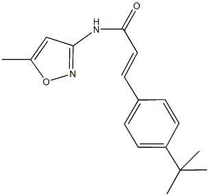 355002-11-8 3-(4-tert-butylphenyl)-N-(5-methyl-3-isoxazolyl)acrylamide