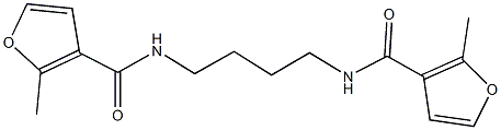 2-methyl-N-{4-[(2-methyl-3-furoyl)amino]butyl}-3-furamide Structure