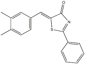 5-(3,4-dimethylbenzylidene)-2-phenyl-1,3-thiazol-4(5H)-one|