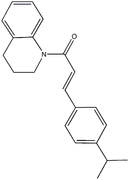 1-[3-(4-isopropylphenyl)acryloyl]-1,2,3,4-tetrahydroquinoline Structure