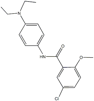 5-chloro-N-[4-(diethylamino)phenyl]-2-methoxybenzamide,355003-30-4,结构式