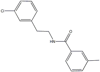 355004-16-9 N-[2-(3-chlorophenyl)ethyl]-3-methylbenzamide