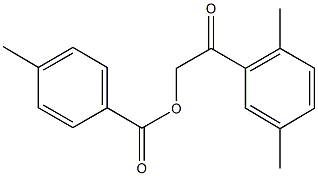 2-(2,5-dimethylphenyl)-2-oxoethyl 4-methylbenzoate Struktur