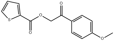 2-(4-methoxyphenyl)-2-oxoethyl 2-thiophenecarboxylate Struktur