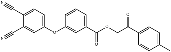 2-(4-methylphenyl)-2-oxoethyl 3-(3,4-dicyanophenoxy)benzoate 化学構造式