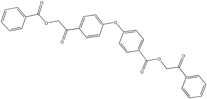 2-oxo-2-phenylethyl 4-{4-[(benzoyloxy)acetyl]phenoxy}benzoate Struktur