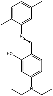 5-(diethylamino)-2-{[(2,5-dimethylphenyl)imino]methyl}phenol Struktur