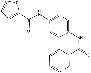 N-[4-(benzoylamino)phenyl]-2-thiophenecarboxamide Struktur