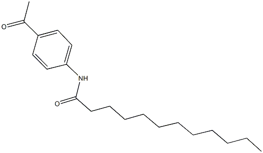 N-(4-acetylphenyl)dodecanamide Struktur