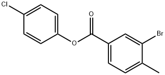 4-chlorophenyl 3-bromo-4-methylbenzoate,355372-56-4,结构式