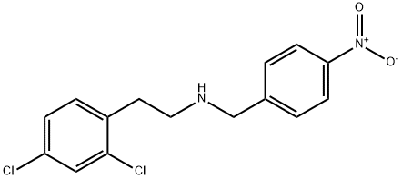 N-[2-(2,4-dichlorophenyl)ethyl]-N-(4-nitrobenzyl)amine,355381-57-6,结构式