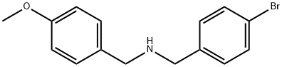 N-(4-bromobenzyl)(4-methoxyphenyl)methanamine 化学構造式
