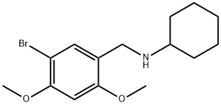 N-{[5-bromo-2,4-bis(methyloxy)phenyl]methyl}cyclohexanamine 结构式