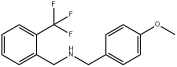 N-(4-methoxybenzyl)[2-(trifluoromethyl)phenyl]methanamine 化学構造式