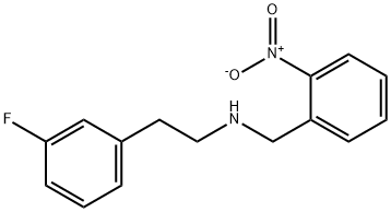 N-[2-(3-fluorophenyl)ethyl]-N-(2-nitrobenzyl)amine Structure