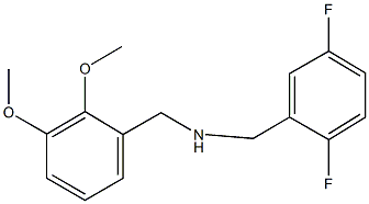 N-(2,5-difluorobenzyl)(2,3-dimethoxyphenyl)methanamine Struktur