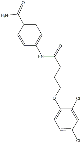 4-{[4-(2,4-dichlorophenoxy)butanoyl]amino}benzamide Structure