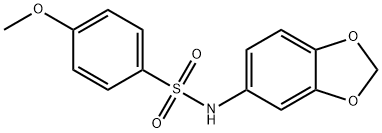 N-(1,3-benzodioxol-5-yl)-4-methoxybenzenesulfonamide,355384-31-5,结构式