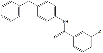 3-chloro-N-[4-(4-pyridinylmethyl)phenyl]benzamide Structure