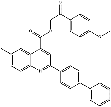 2-(4-methoxyphenyl)-2-oxoethyl 2-[1,1'-biphenyl]-4-yl-6-methyl-4-quinolinecarboxylate|