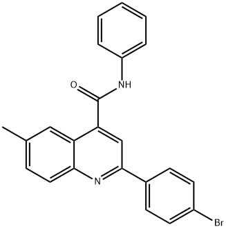 2-(4-bromophenyl)-6-methyl-N-phenyl-4-quinolinecarboxamide Structure