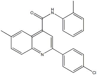 355394-48-8 2-(4-chlorophenyl)-6-methyl-N-(2-methylphenyl)-4-quinolinecarboxamide