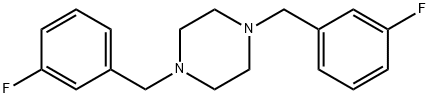 1,4-bis(3-fluorobenzyl)piperazine Struktur