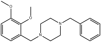 1-benzyl-4-(2,3-dimethoxybenzyl)piperazine 结构式