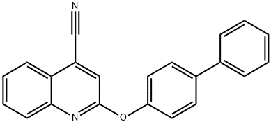 2-([1,1'-biphenyl]-4-yloxy)-4-quinolinecarbonitrile Structure