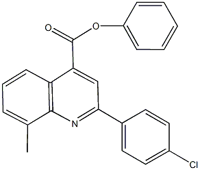 phenyl 2-(4-chlorophenyl)-8-methyl-4-quinolinecarboxylate,355411-73-3,结构式
