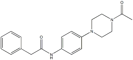 355412-26-9 N-[4-(4-acetyl-1-piperazinyl)phenyl]-2-phenylacetamide
