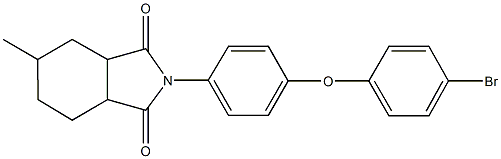 2-[4-(4-bromophenoxy)phenyl]-5-methylhexahydro-1H-isoindole-1,3(2H)-dione|