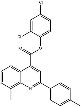 2,4-dichlorophenyl 8-methyl-2-(4-methylphenyl)-4-quinolinecarboxylate Structure