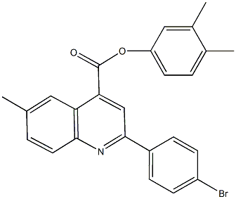 3,4-dimethylphenyl 2-(4-bromophenyl)-6-methyl-4-quinolinecarboxylate|