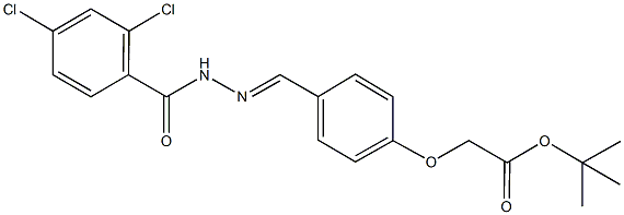 tert-butyl {4-[2-(2,4-dichlorobenzoyl)carbohydrazonoyl]phenoxy}acetate,355427-58-6,结构式