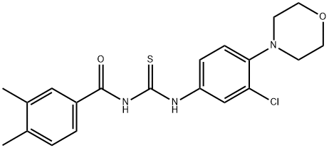 N-[3-chloro-4-(4-morpholinyl)phenyl]-N'-(3,4-dimethylbenzoyl)thiourea|