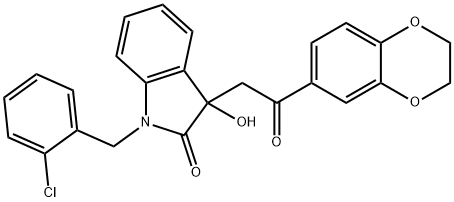 355428-89-6 1-(2-chlorobenzyl)-3-[2-(2,3-dihydro-1,4-benzodioxin-6-yl)-2-oxoethyl]-3-hydroxy-1,3-dihydro-2H-indol-2-one