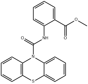 methyl 2-[(10H-phenothiazin-10-ylcarbonyl)amino]benzoate Structure