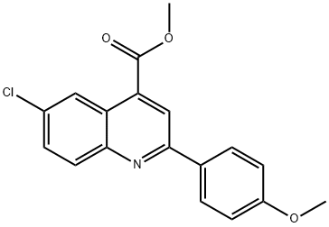 methyl 6-chloro-2-(4-methoxyphenyl)-4-quinolinecarboxylate Structure