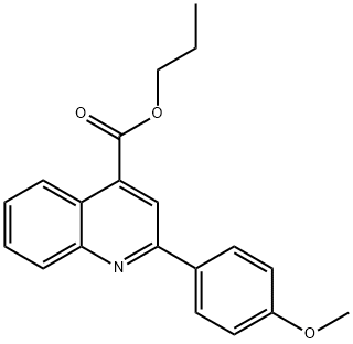 propyl 2-(4-methoxyphenyl)-4-quinolinecarboxylate Struktur