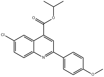 isopropyl 6-chloro-2-(4-methoxyphenyl)-4-quinolinecarboxylate|