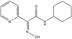 N-cyclohexyl-2-(hydroxyimino)-2-(2-pyridinyl)acetamide 化学構造式